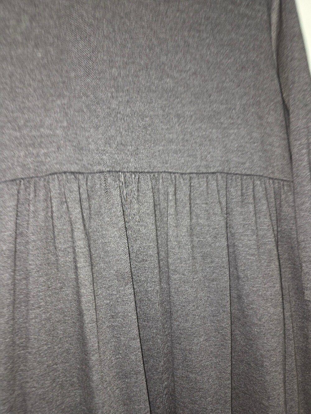 EUC 1XL Coldwater Creek Charcoal Maxi Dress with 3/4 Sleeves - Picture 4 of 6